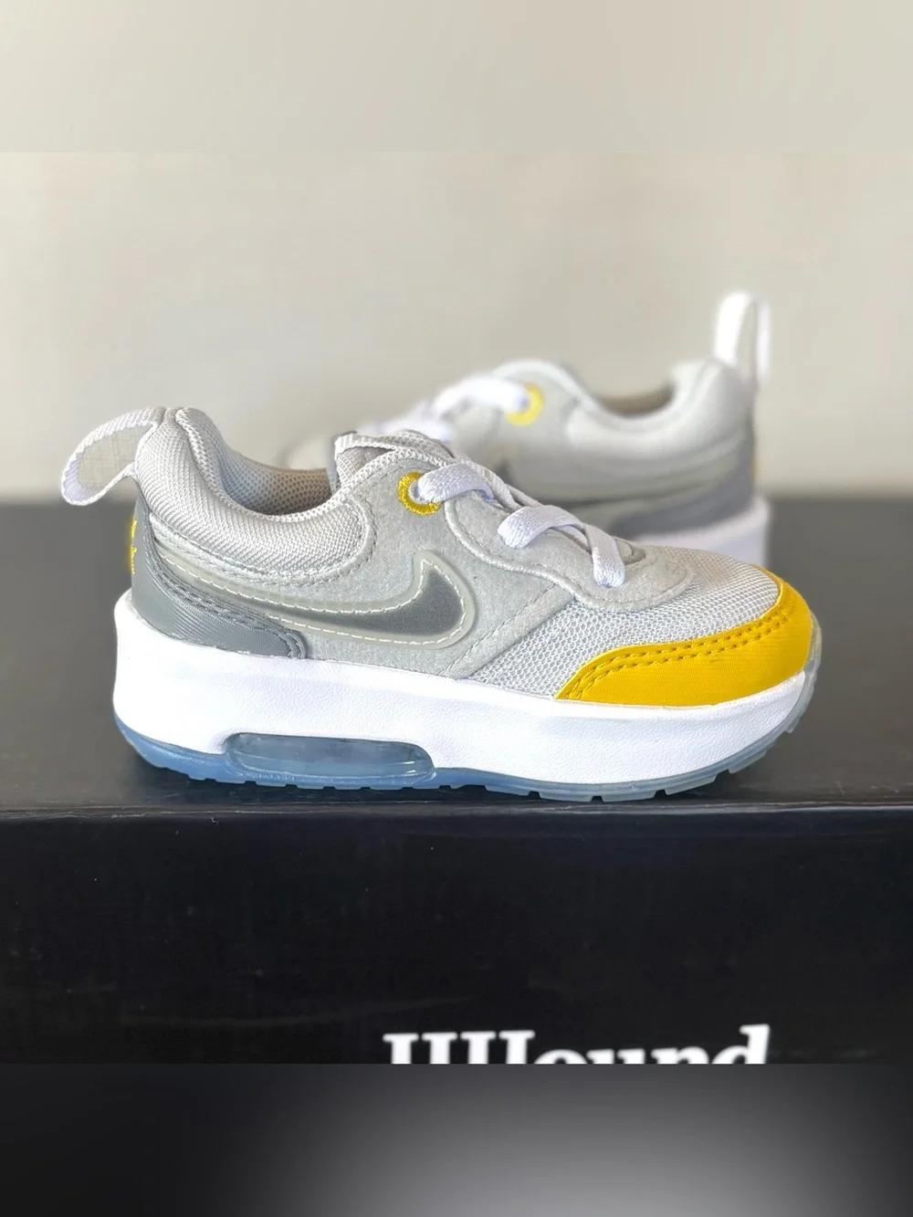 Nike Air Max 1 Motif (TD) Toddler Sneakers DH9390-001 Photon Grey Size 5C